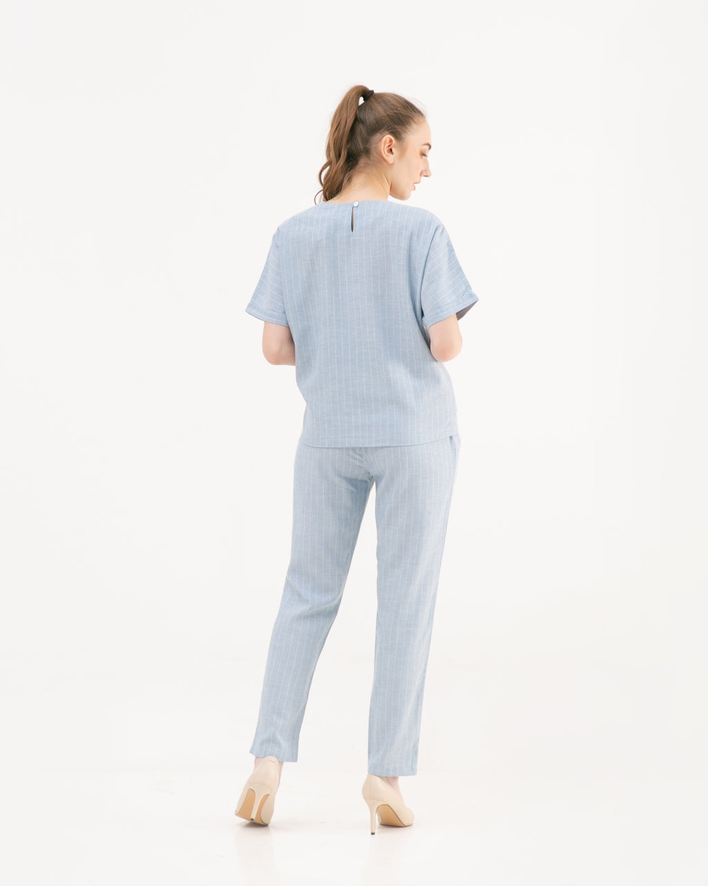 Reivy Linen Sets Cerulean