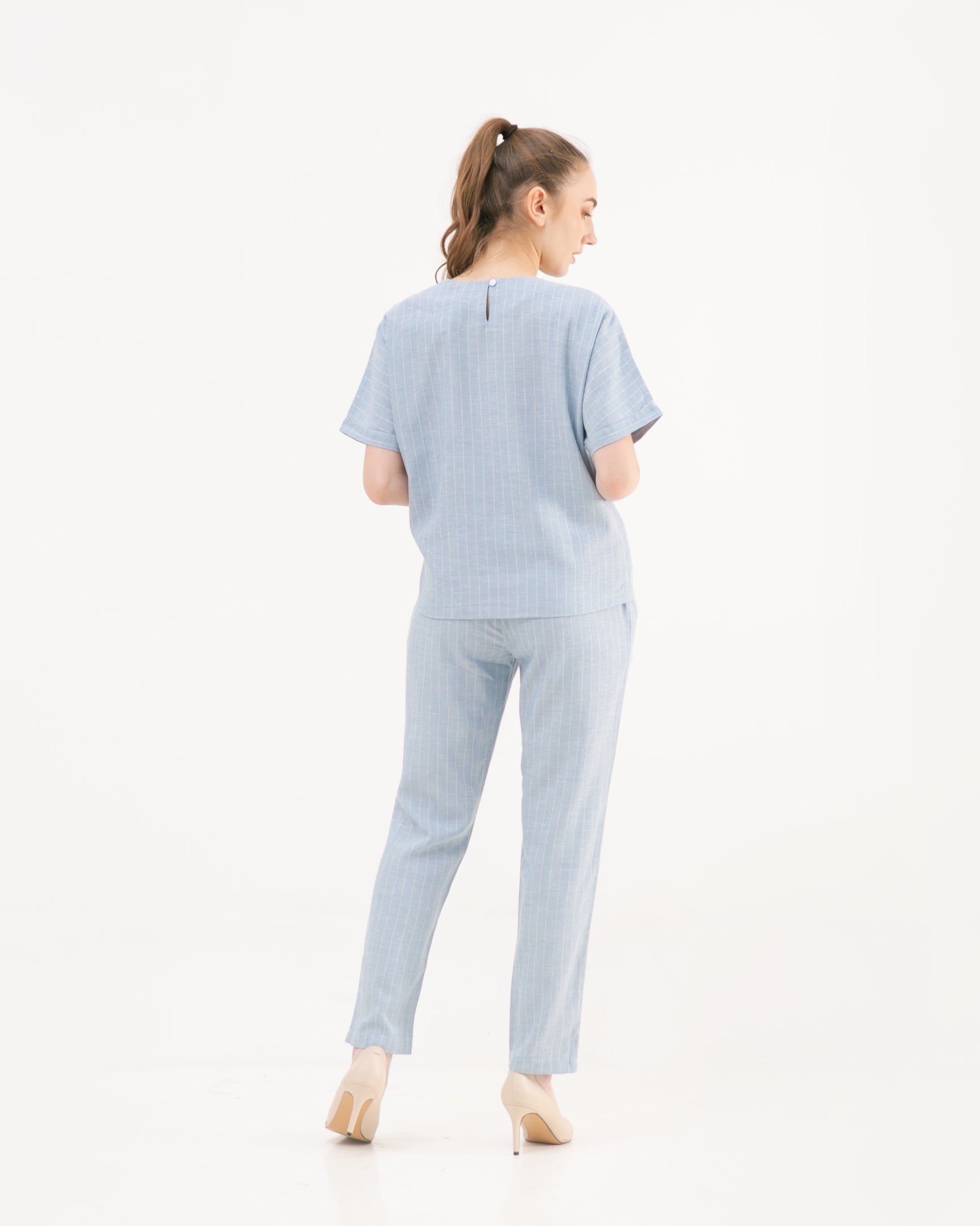 Reivy Linen Sets Cerulean