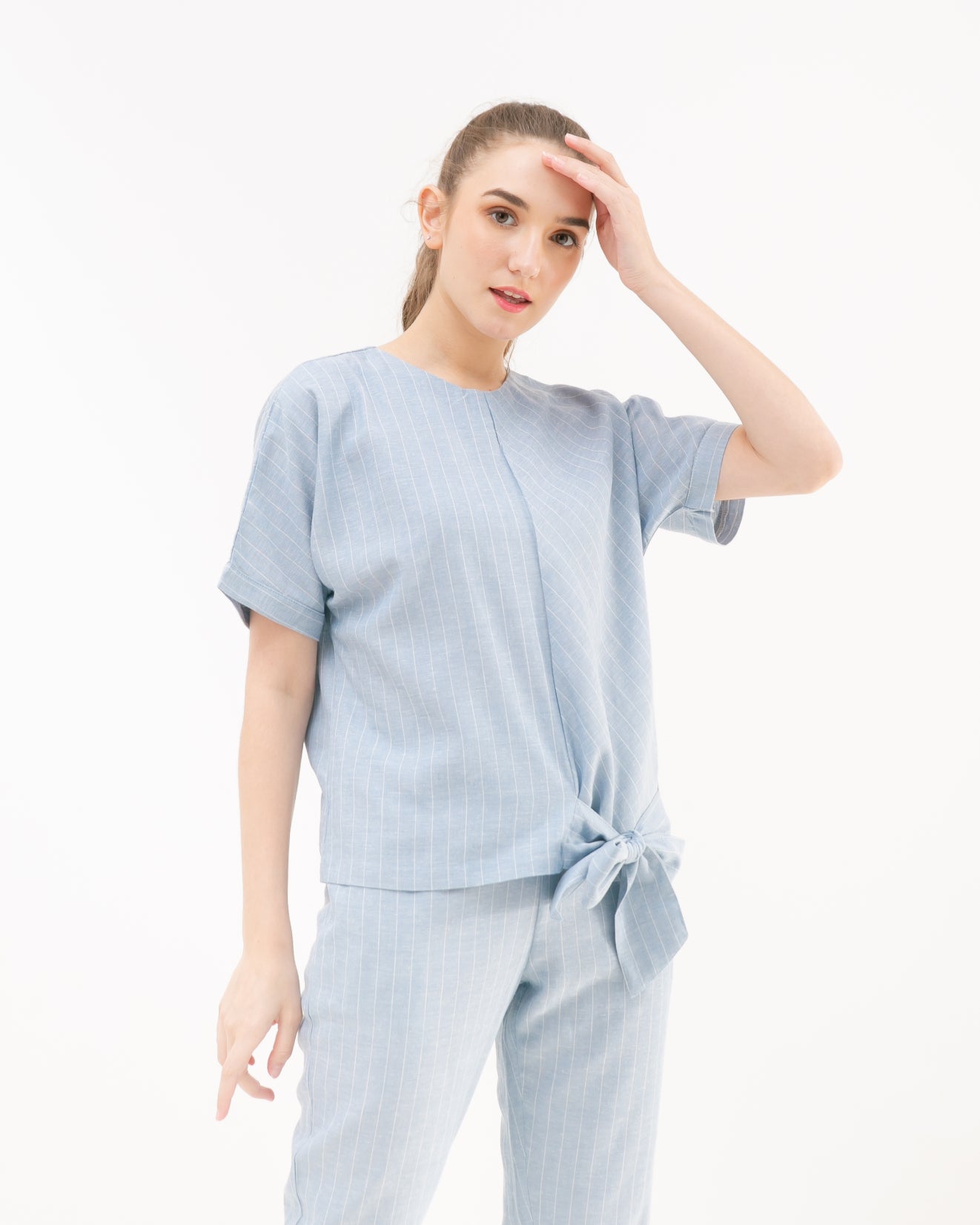 Reivy Linen Sets Cerulean