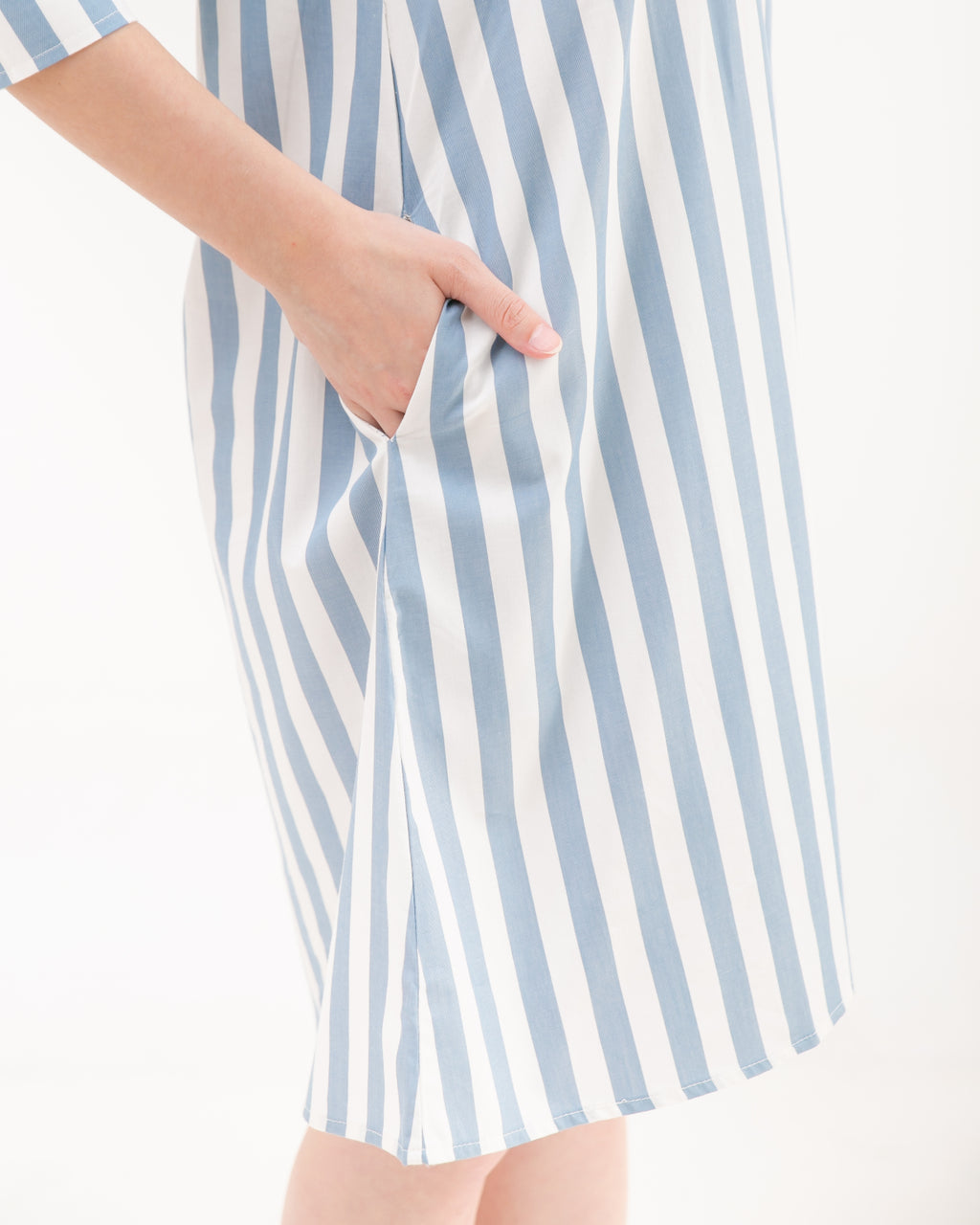 Kensie Cotton Dress Cerulean