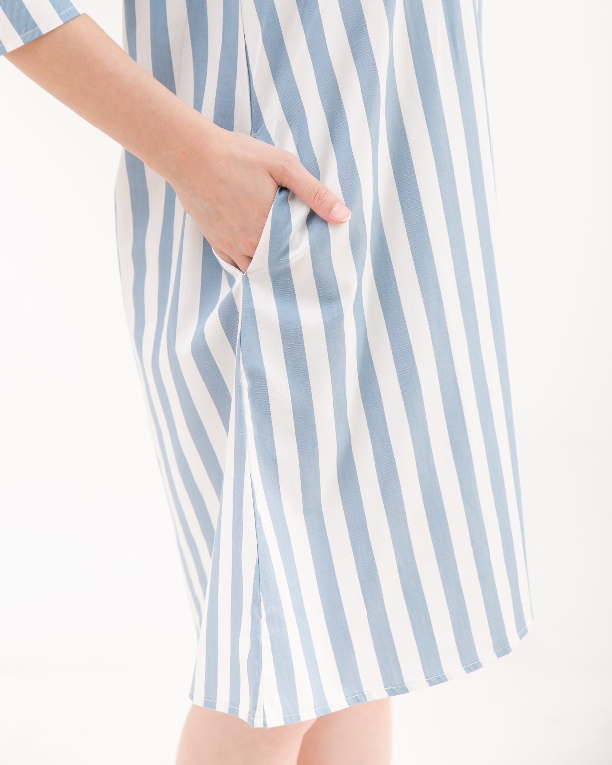 Kensie Cotton Dress Cerulean
