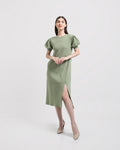 Oktania Knitted Dress Sage