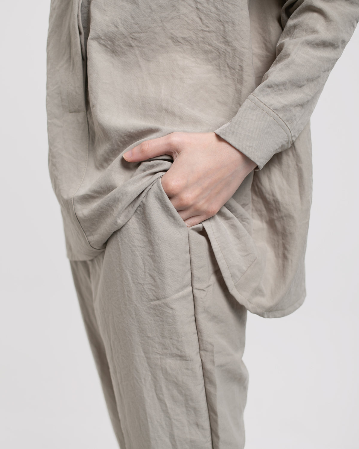 Cotton Set Oriel Blouse Byan Pants Sage