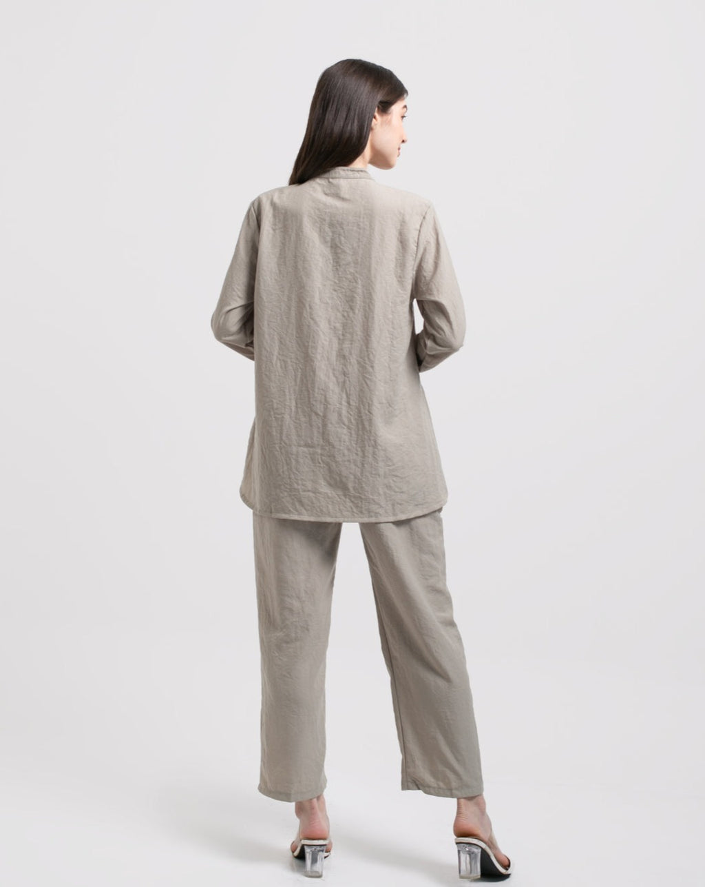 Cotton Set Oriel Blouse Byan Pants Sage