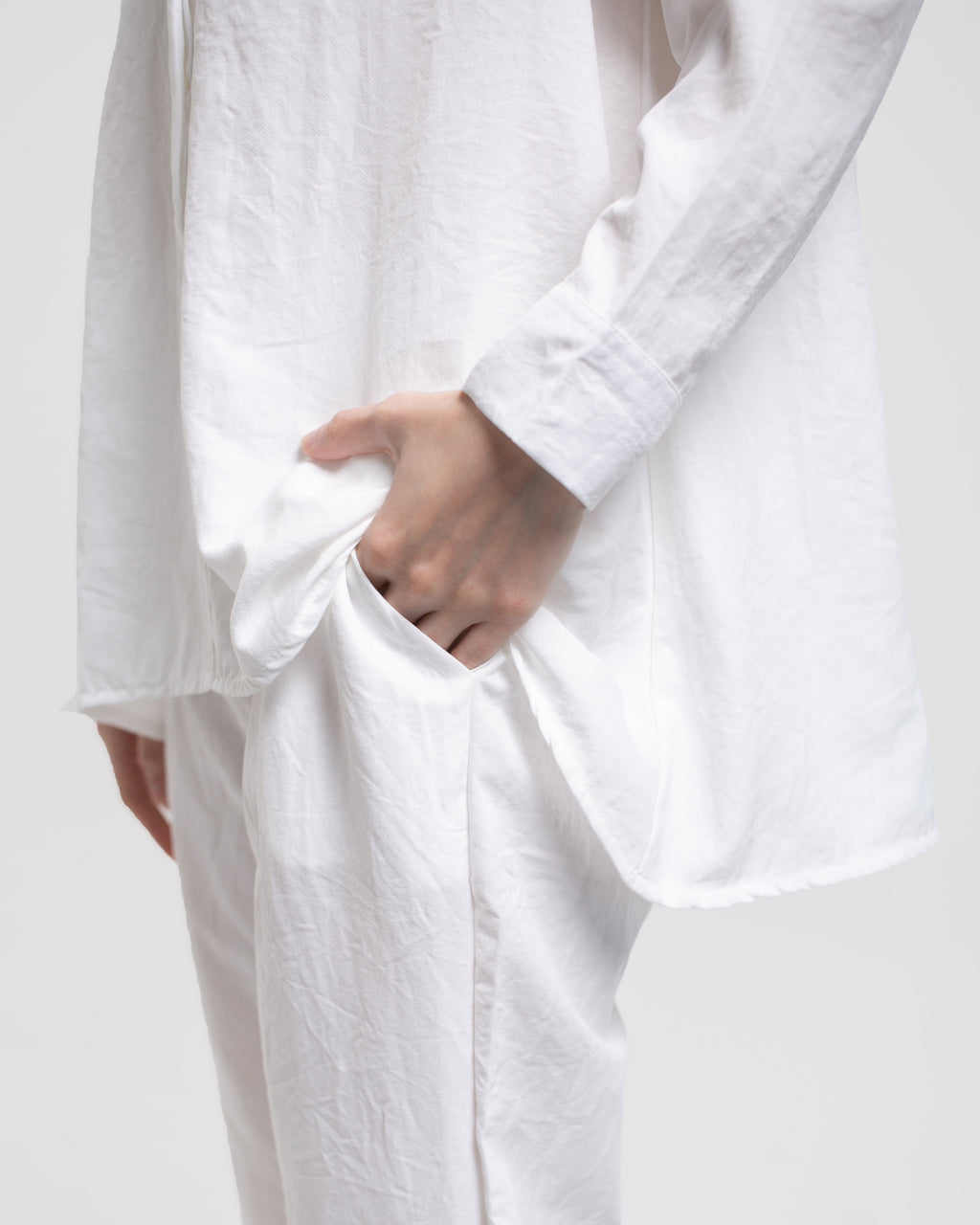 Cotton Set Oriel Blouse Byan Pants White