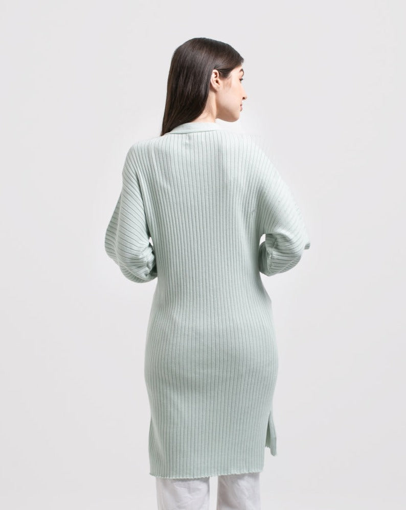 Natasha Knitted Outerwear Mint