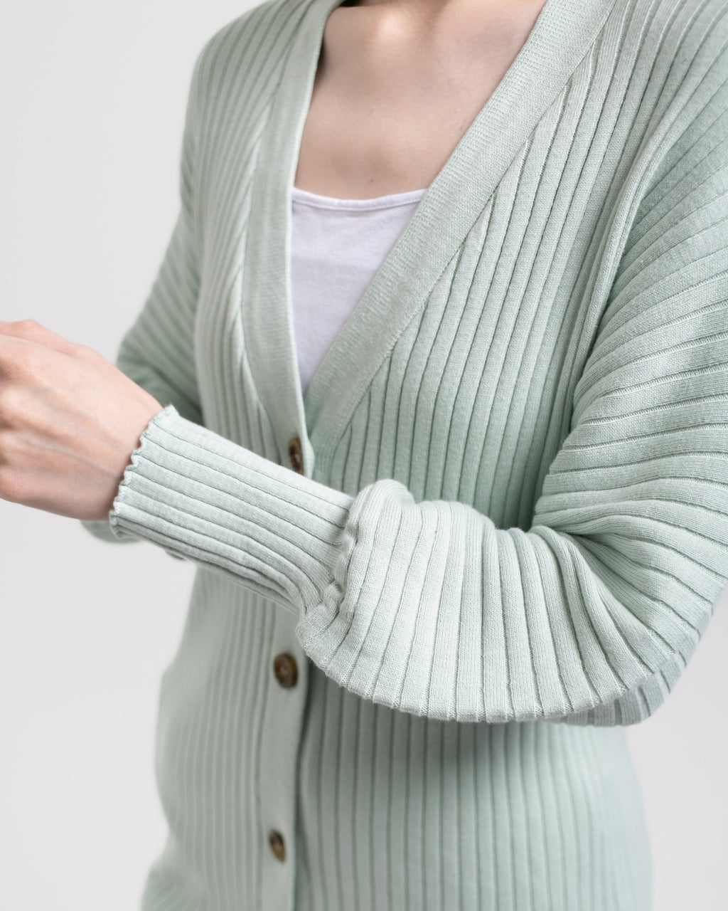 Natasha Knitted Outerwear Mint