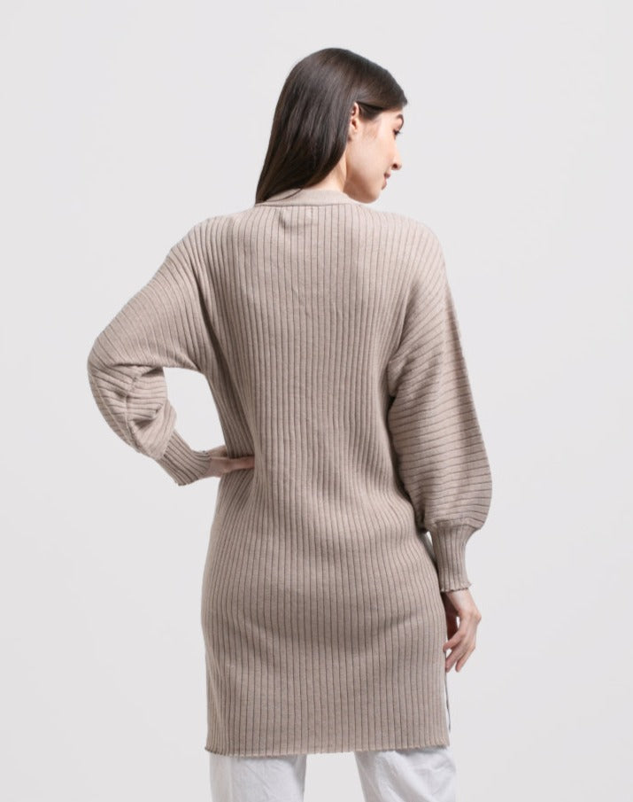 Natasha Knitted Outerwear Mocca