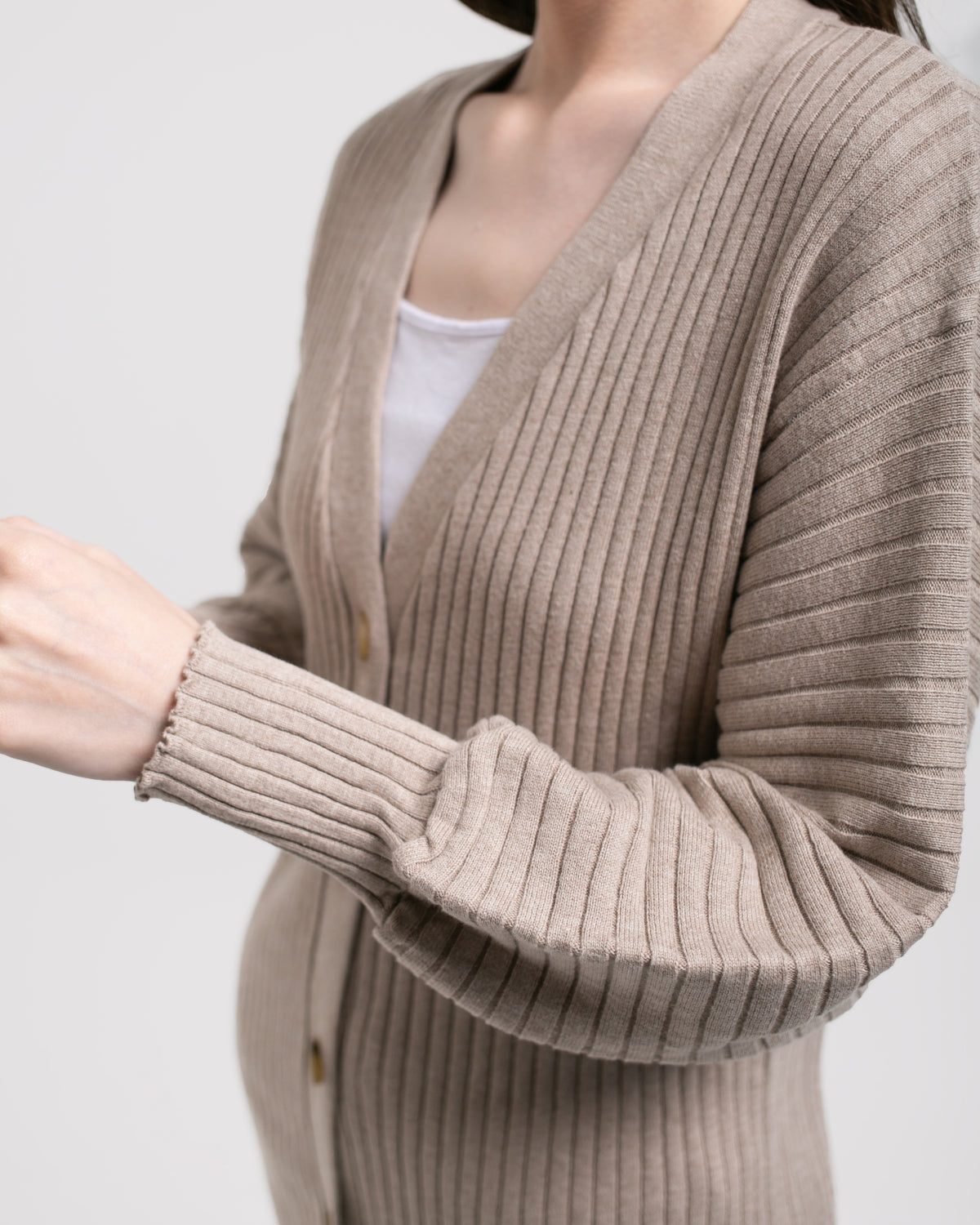 Natasha Knitted Outerwear Mocca