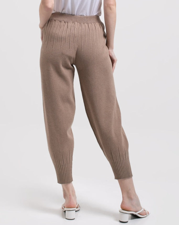 Cleva Knitted Pants Sand