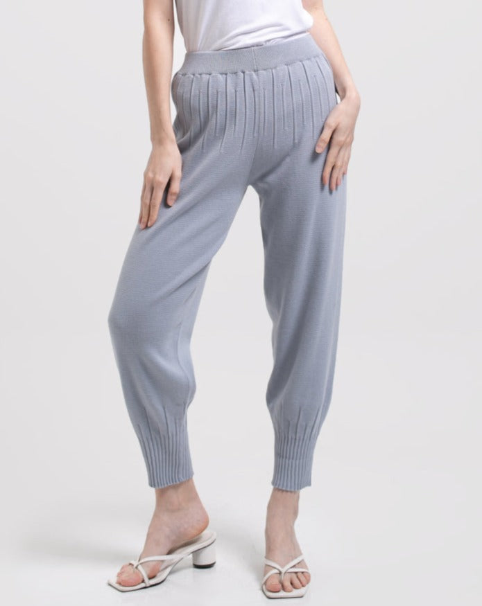 Cleva Knitted Pants Cerulean