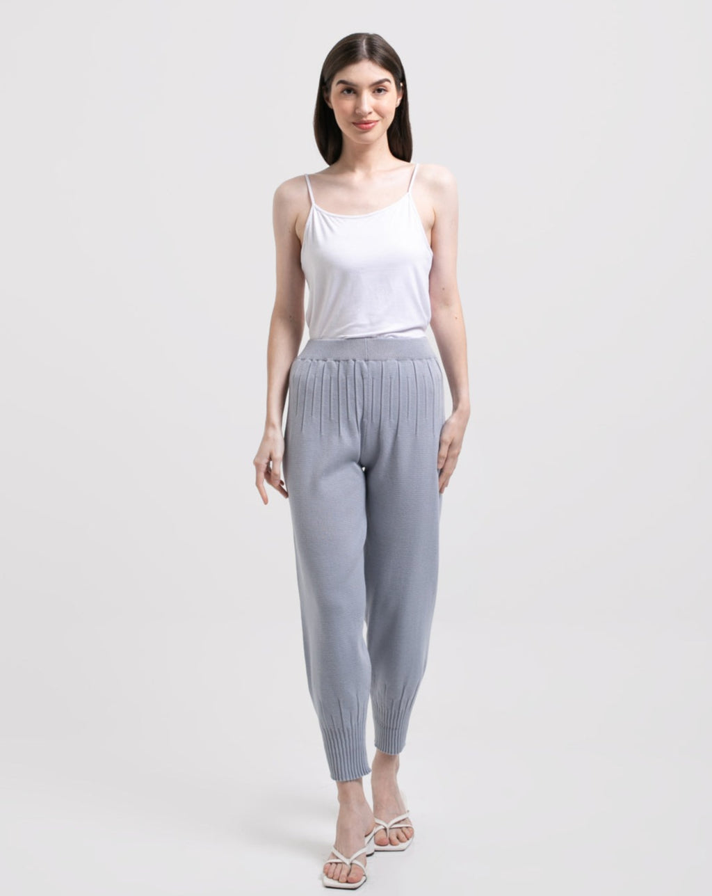 Cleva Knitted Pants Cerulean