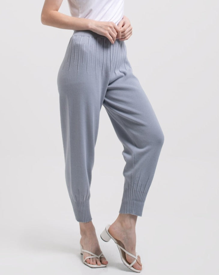 Cleva Knitted Pants Cerulean