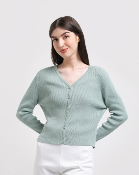 Virginia Knitted Outerwear Mint