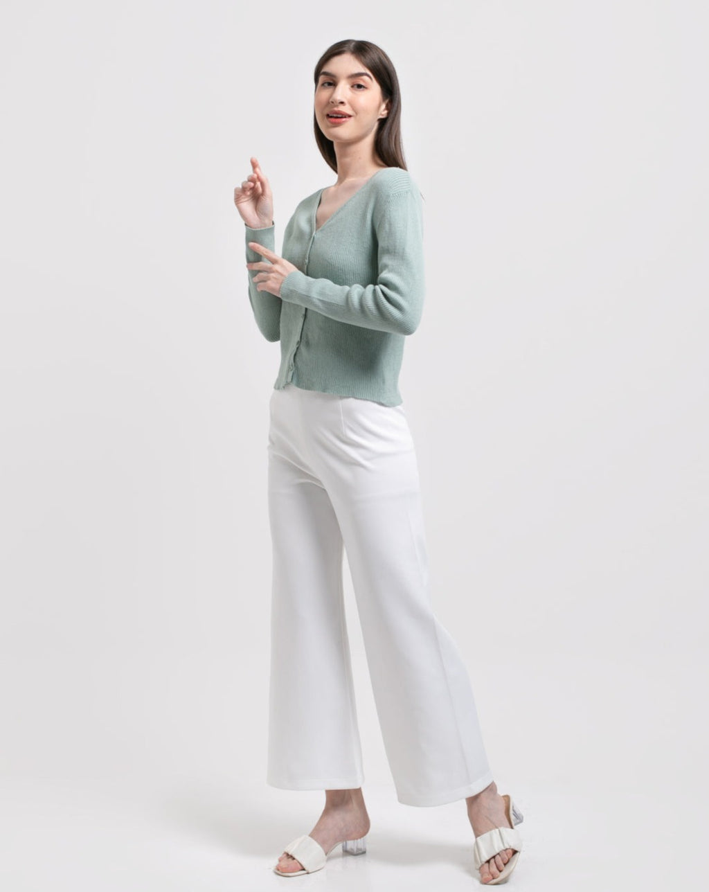 Virginia Knitted Outerwear Mint