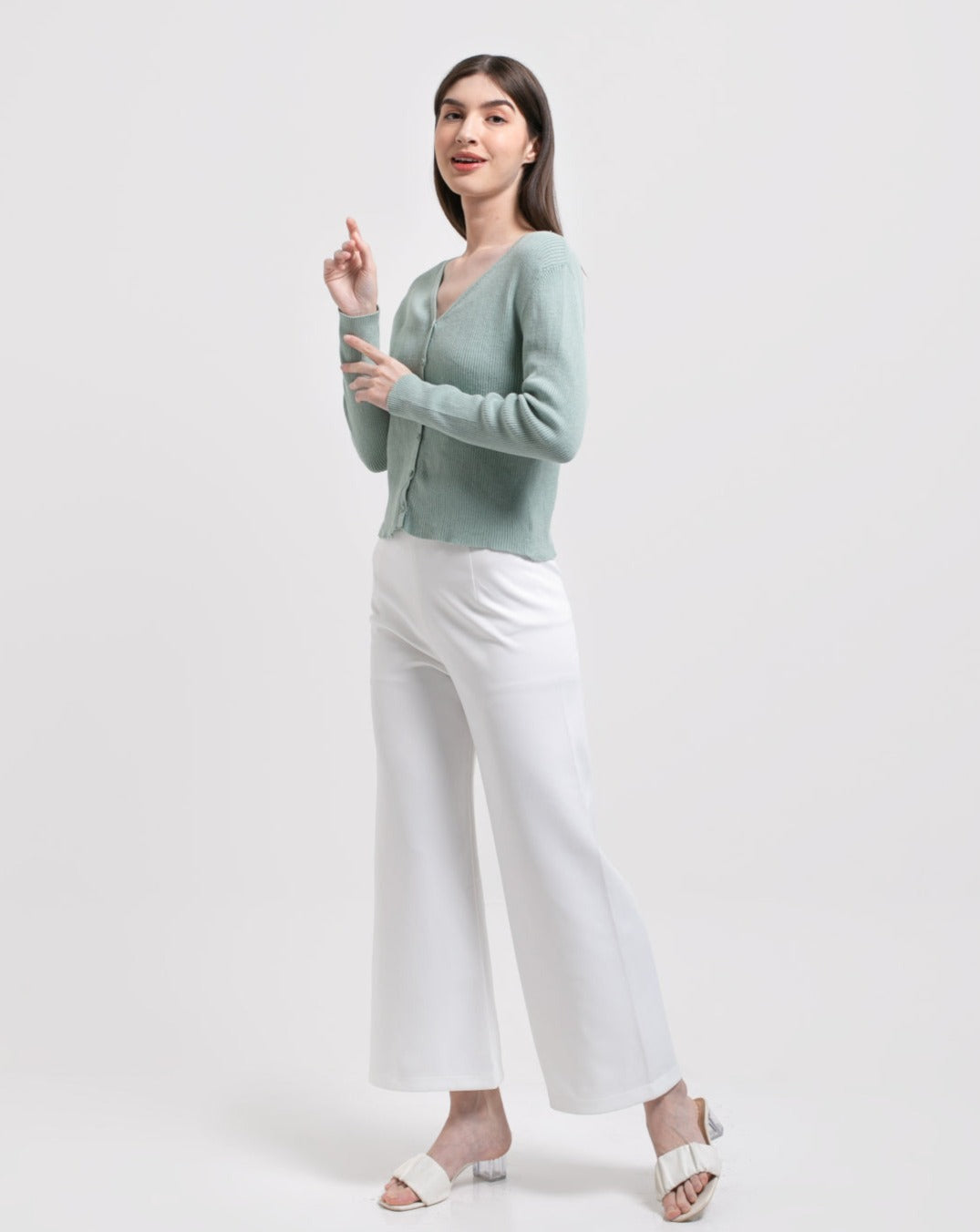 Virginia Knitted Outerwear Mint