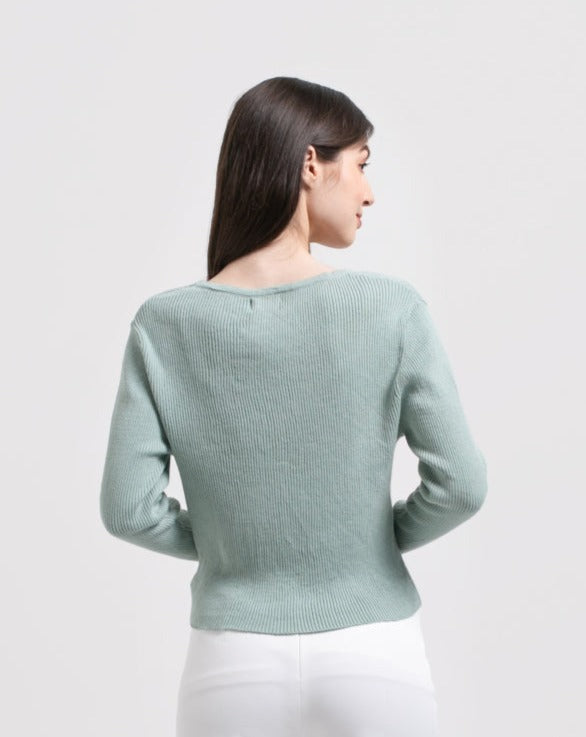 Virginia Knitted Outerwear Mint