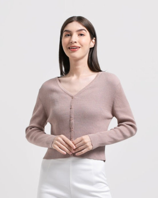 Virginia Knitted Outerwear Sand