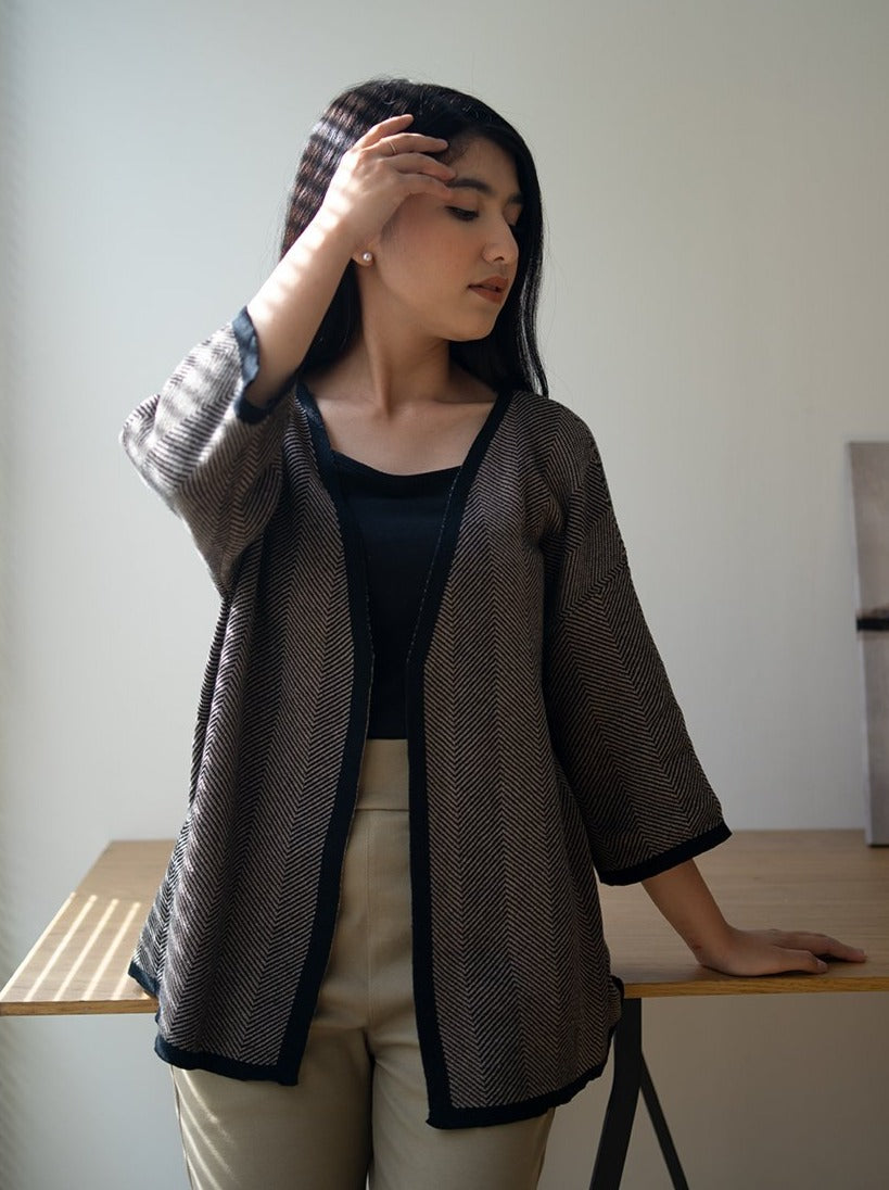 Naomi Knitted Outerwear Mocca