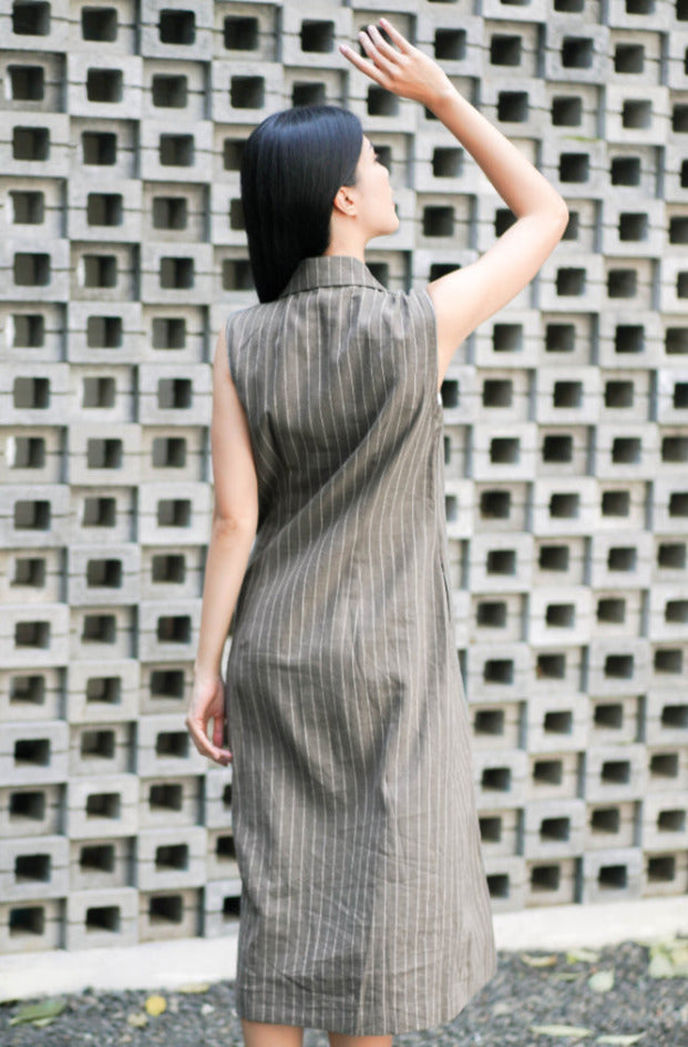 Shirley Pure Linen Blazer Olive Green