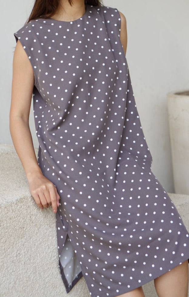 Via Dress Dark Grey