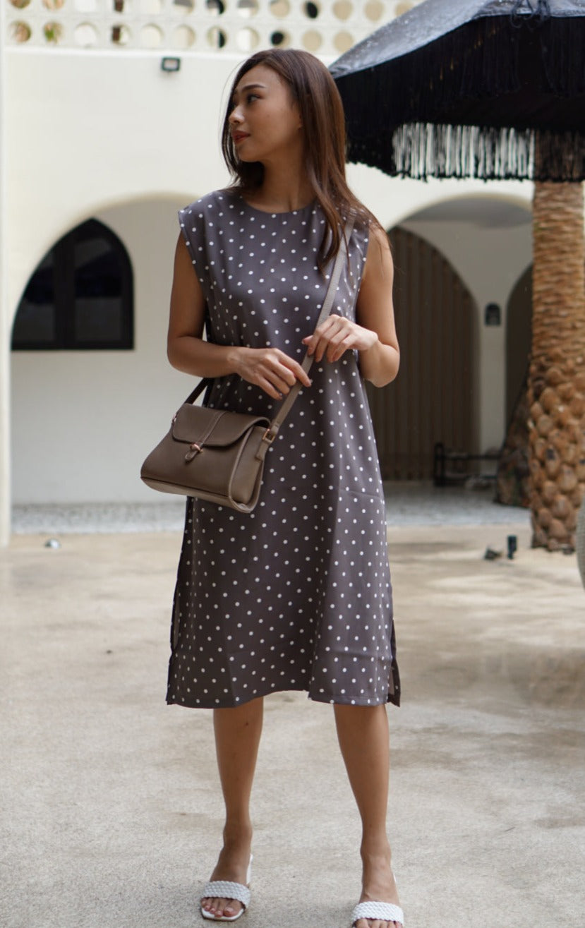 Via Dress Dark Grey