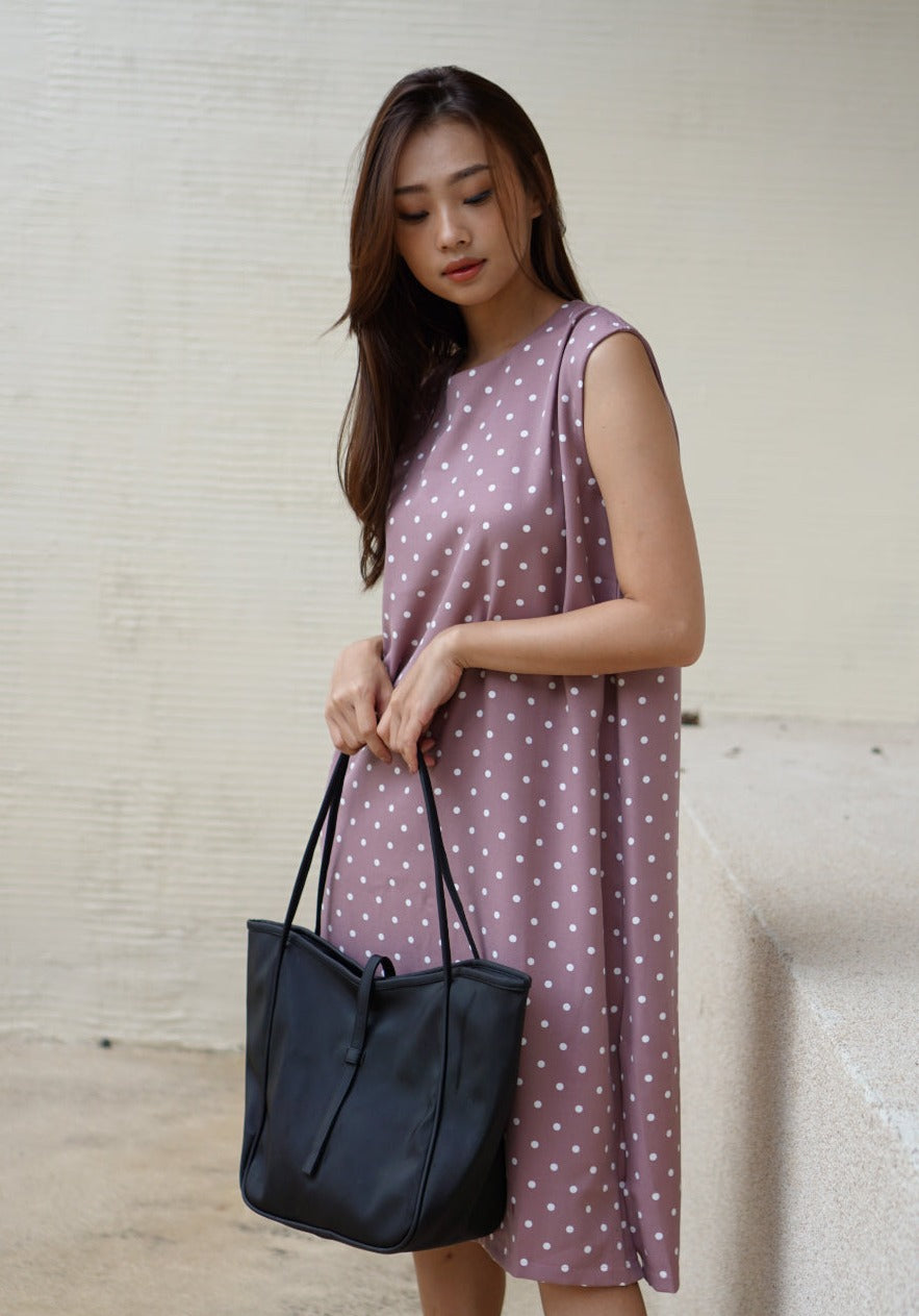 Via Polkadot Dress Pink