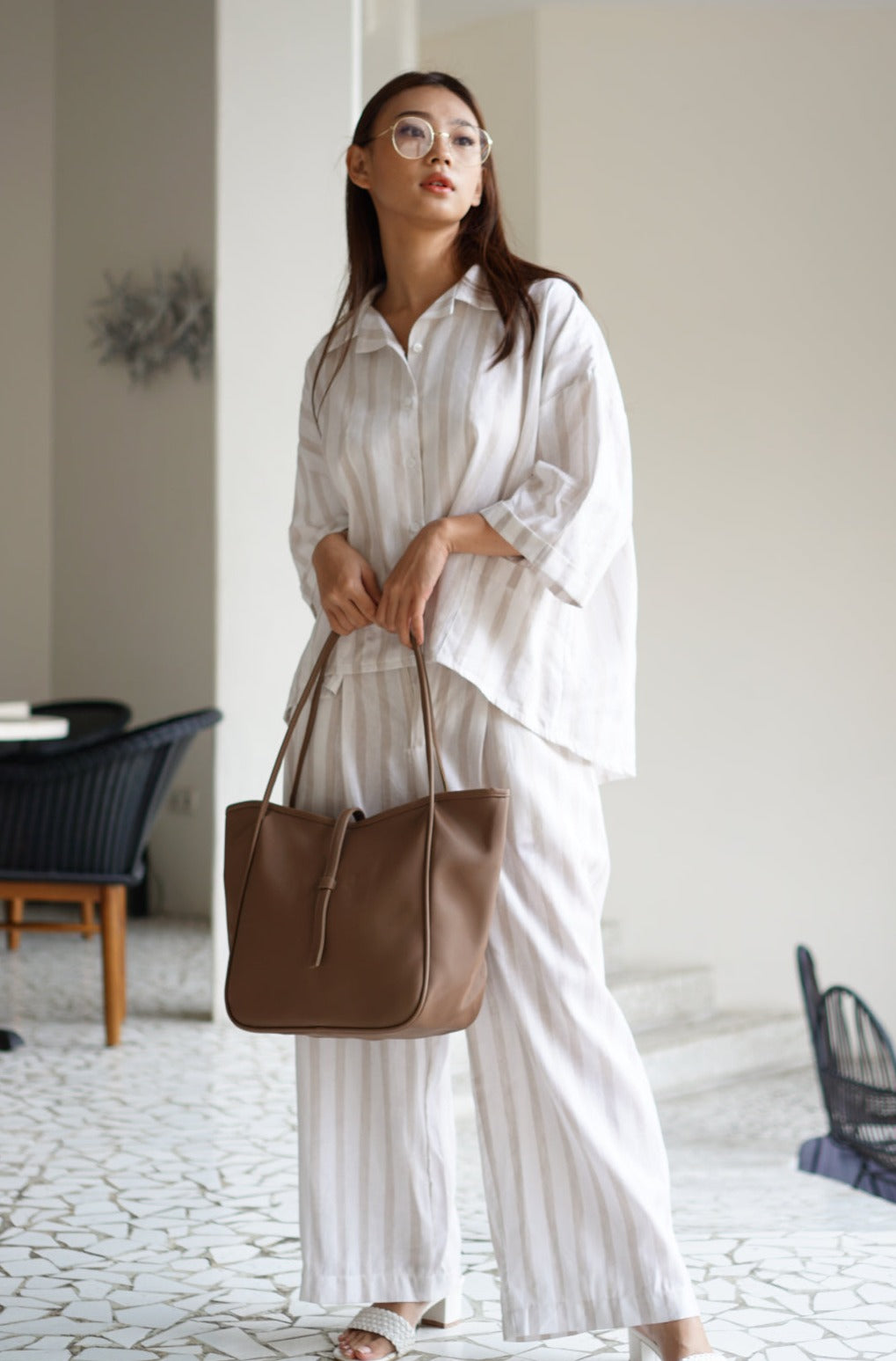 Isabele Micah Linen Sets Stripes