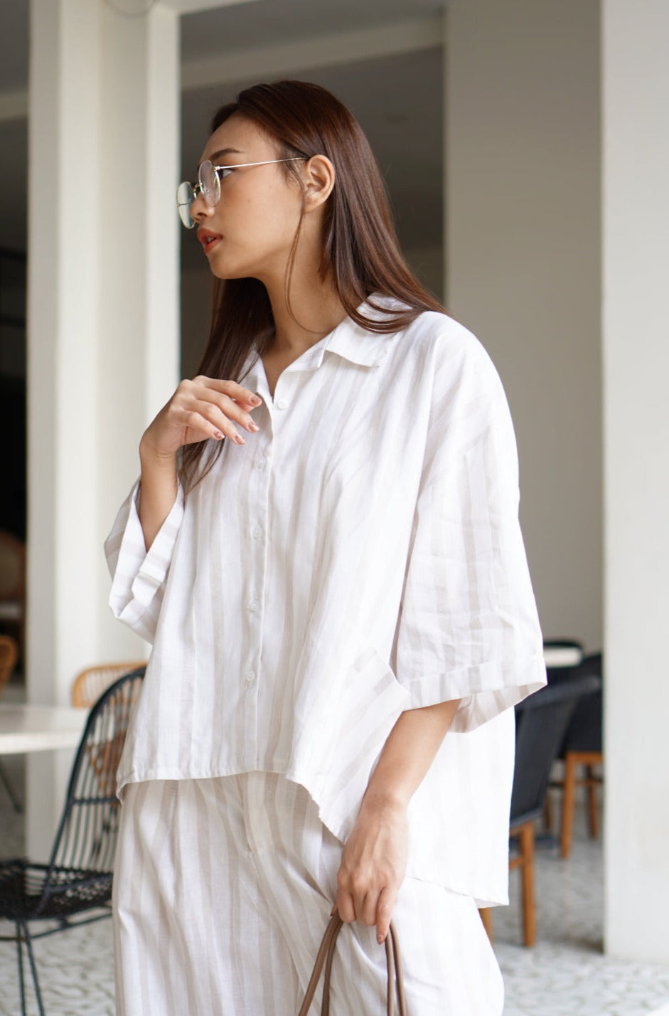 Isabele Micah Linen Sets Stripes