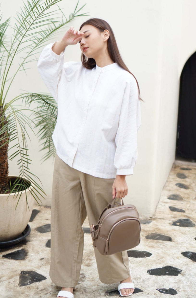 Lynelle Linen Blouse Stripes