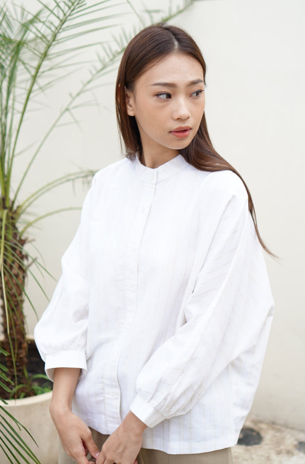 Lynelle Linen Blouse Stripes