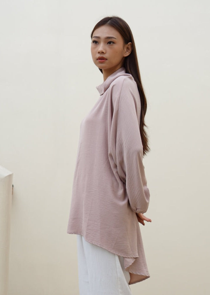 Viona Crinkle Blouse Sand
