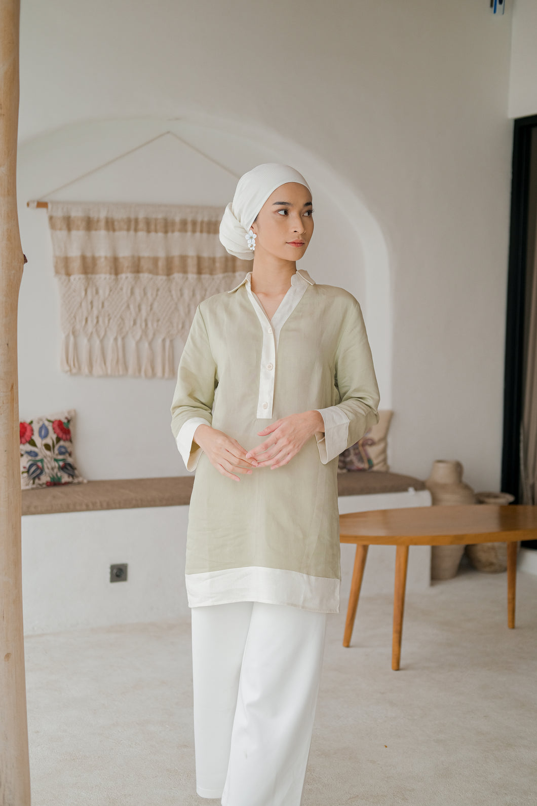 Nazia Blouse Sage