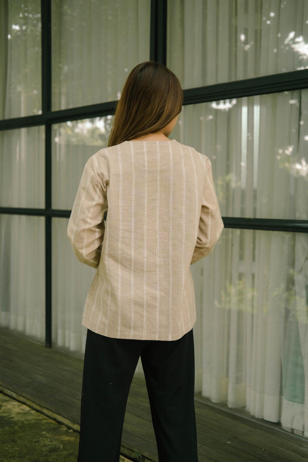 Farrin Pure Linen Blouse
