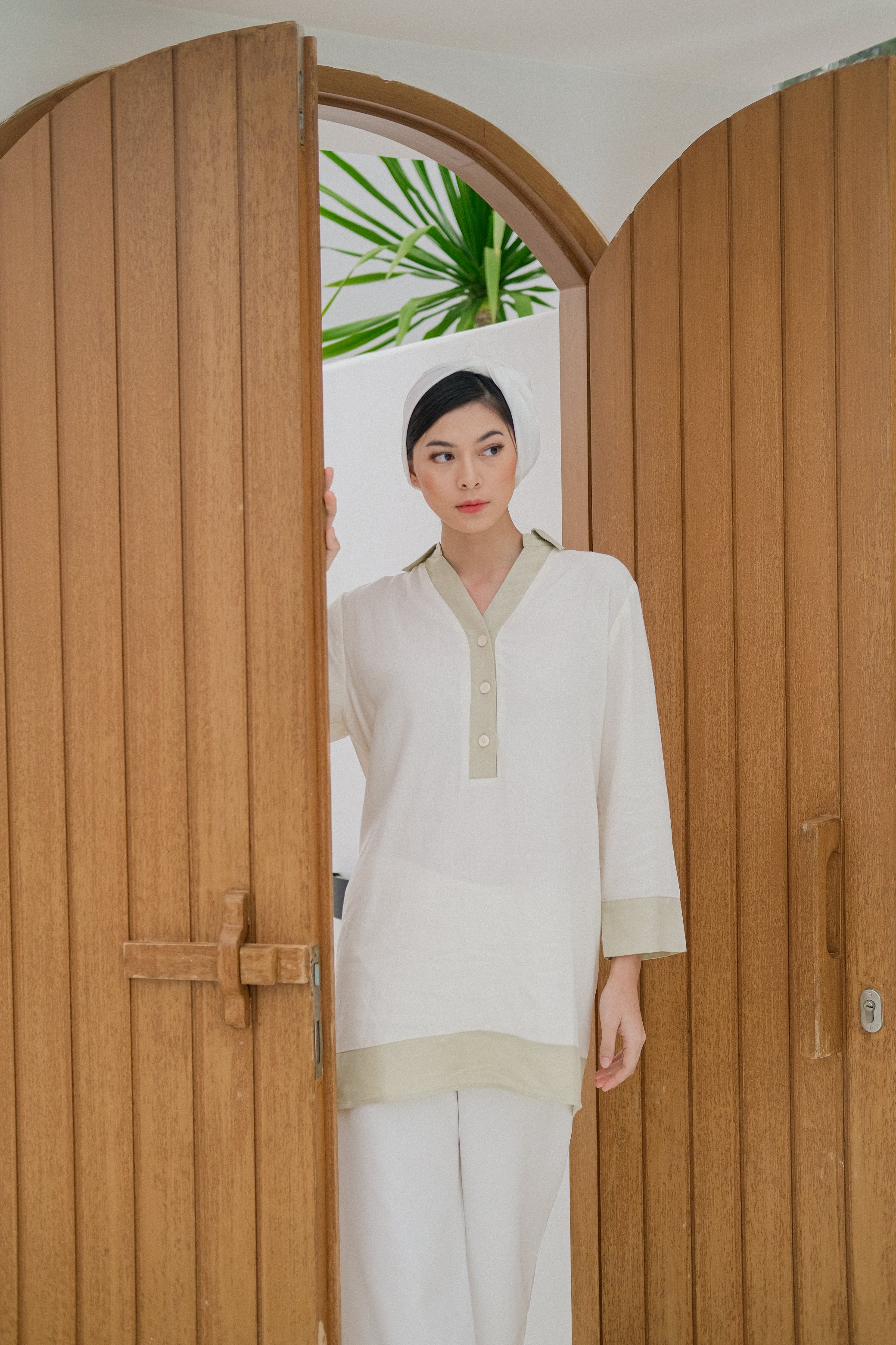 Nazia Blouse White
