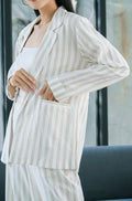 Esme Blazer Azka Pants Pure Linen Sets Mocca