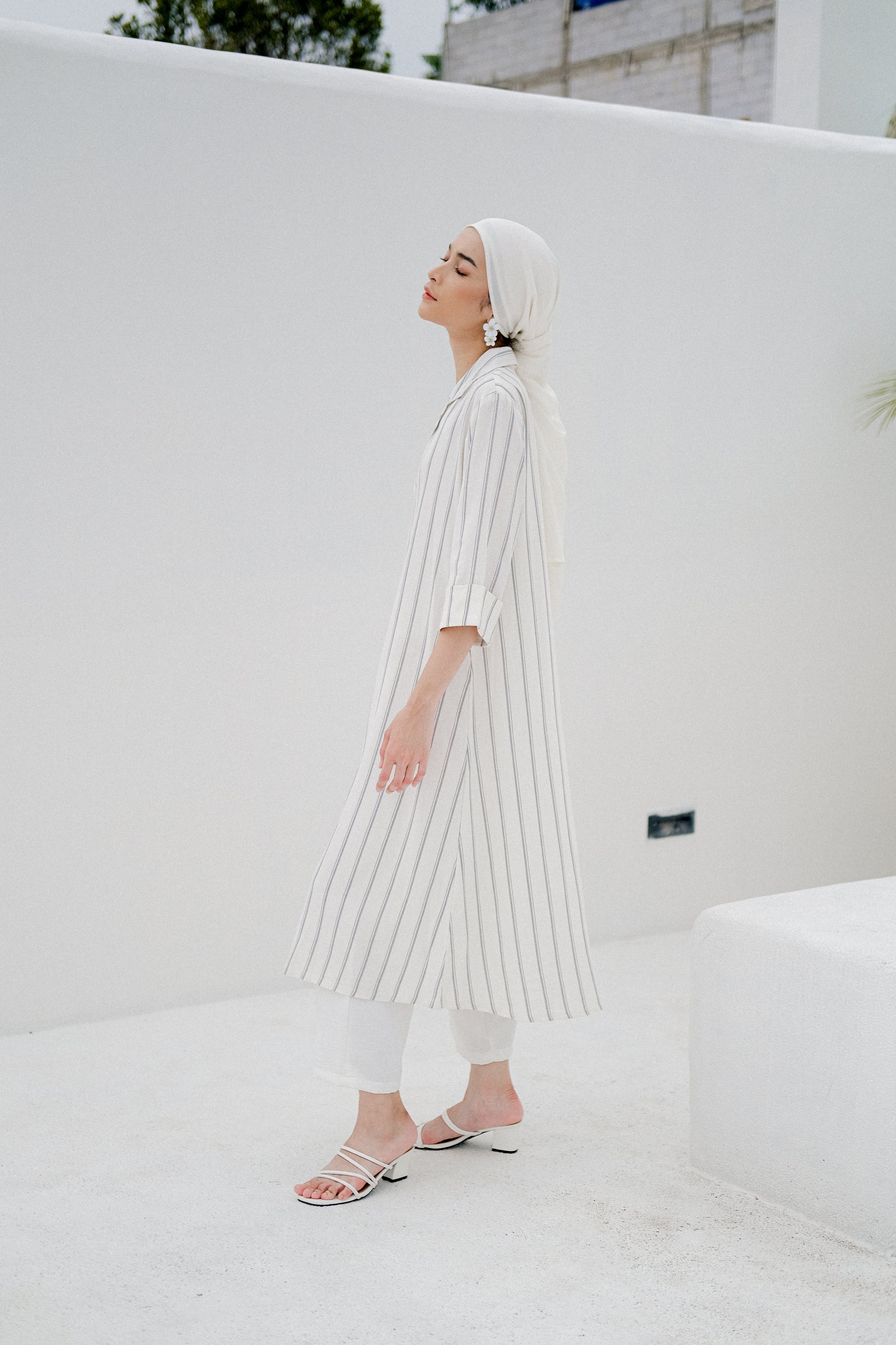Medina Dress White