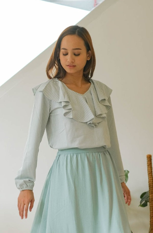 Winny Checkered Blouse