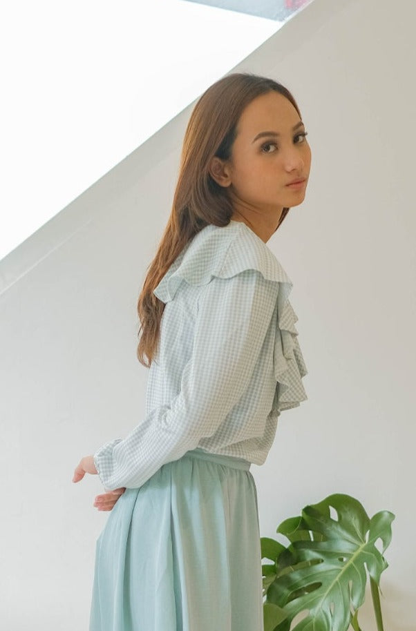 Winny Checkered Blouse