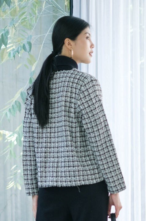 Jesslyn Tweed Blazer Black