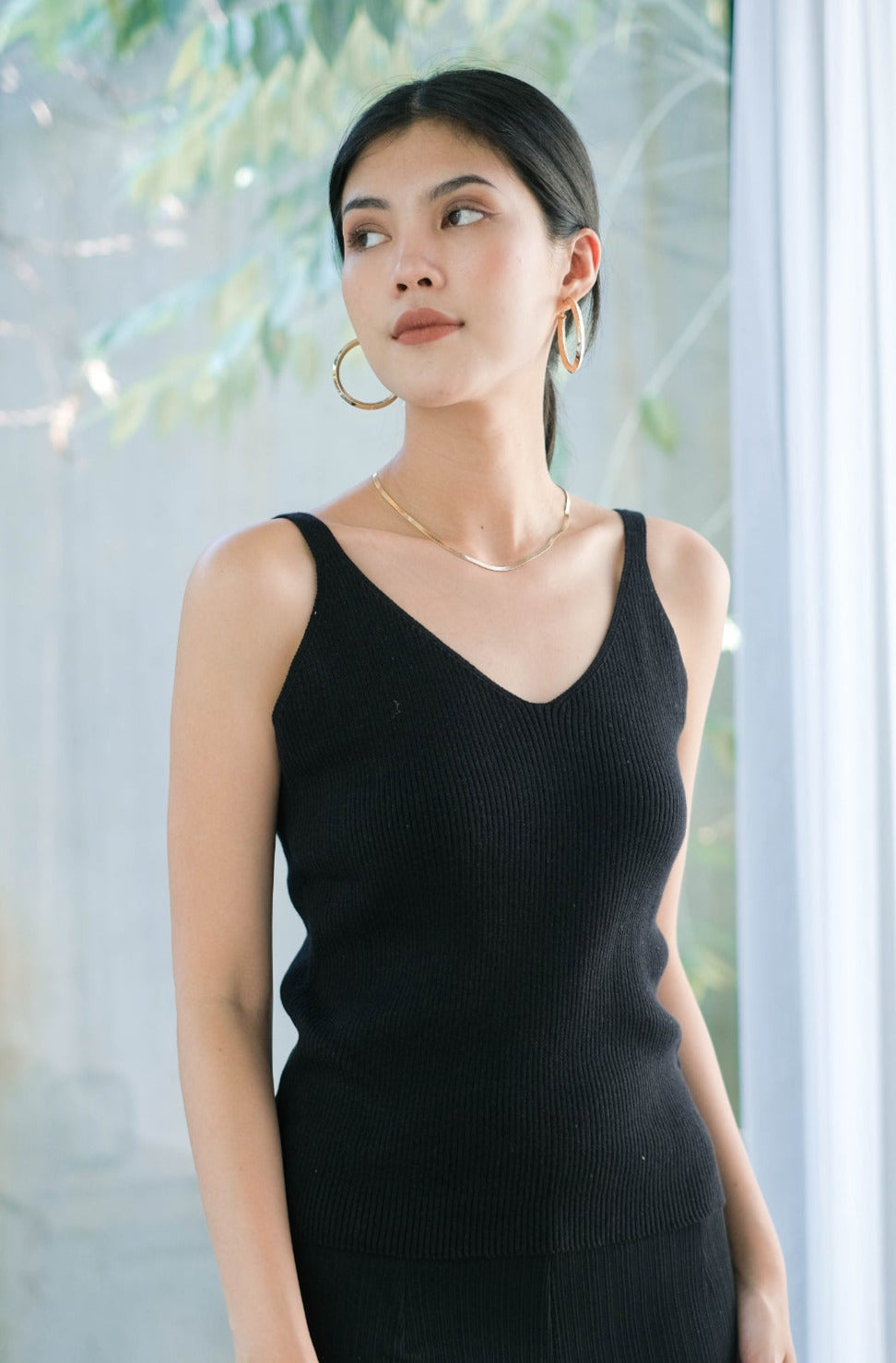 Marvi Knitted Cotton Tank Top