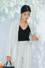 Load image into Gallery viewer, Mia Pure Linen Blazer Fely Pants Mint Green
