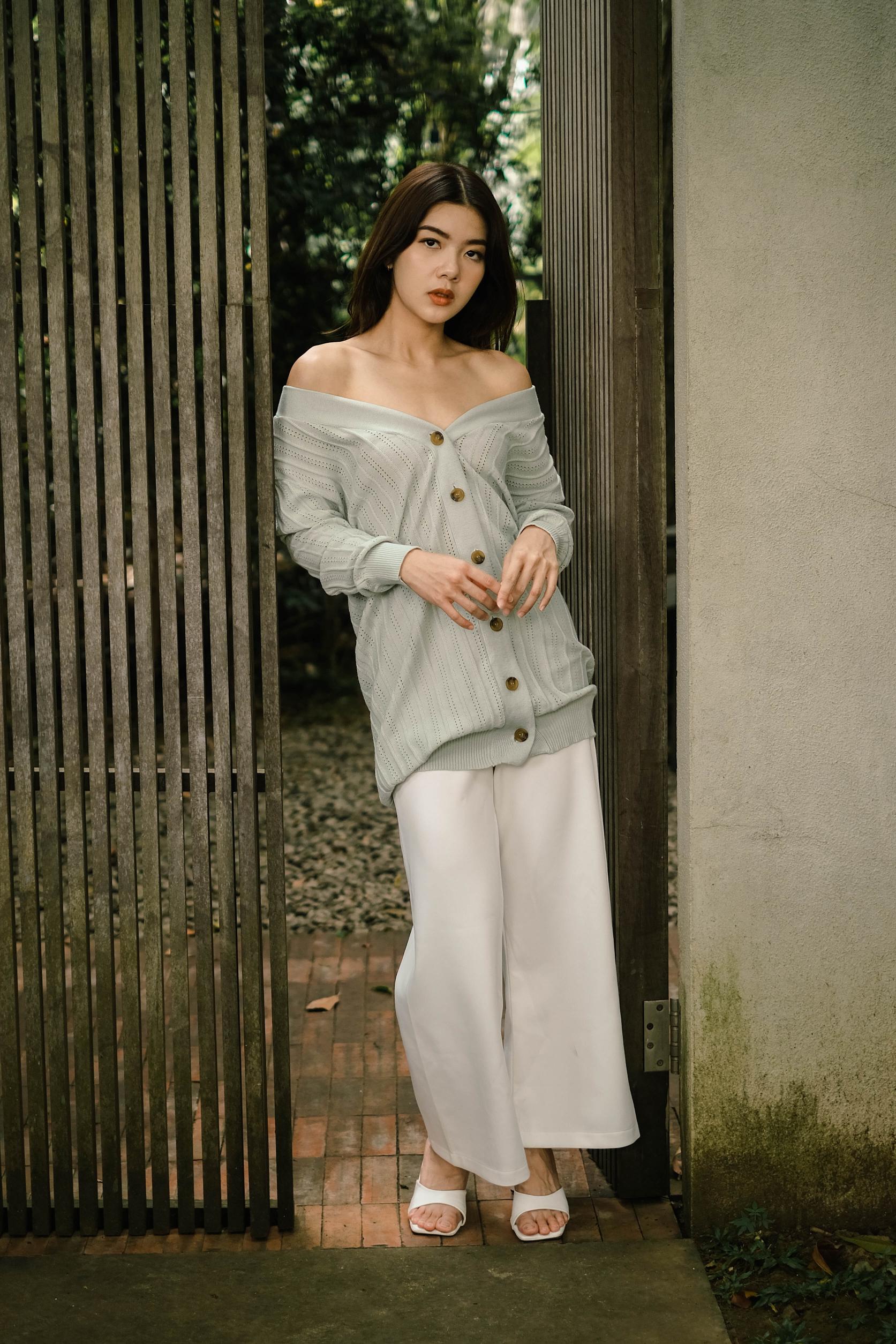 Samantha Knitted Outerwear Mint