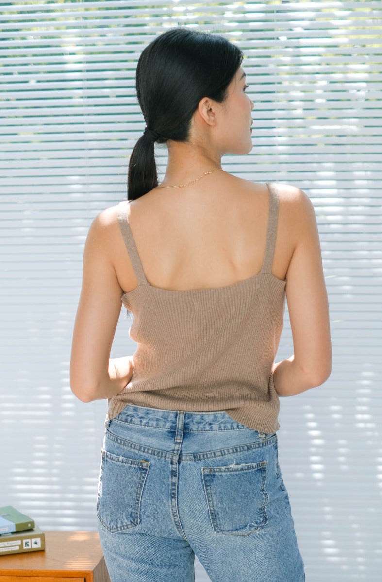 Marvi Knitted Cotton Tank Top