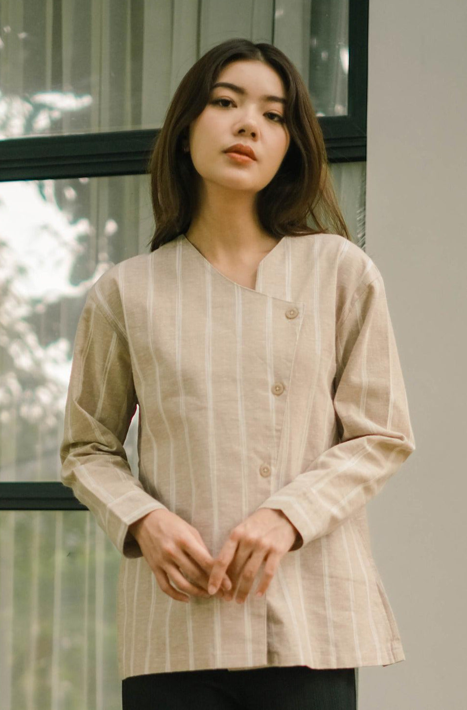 Farrin Pure Linen Blouse