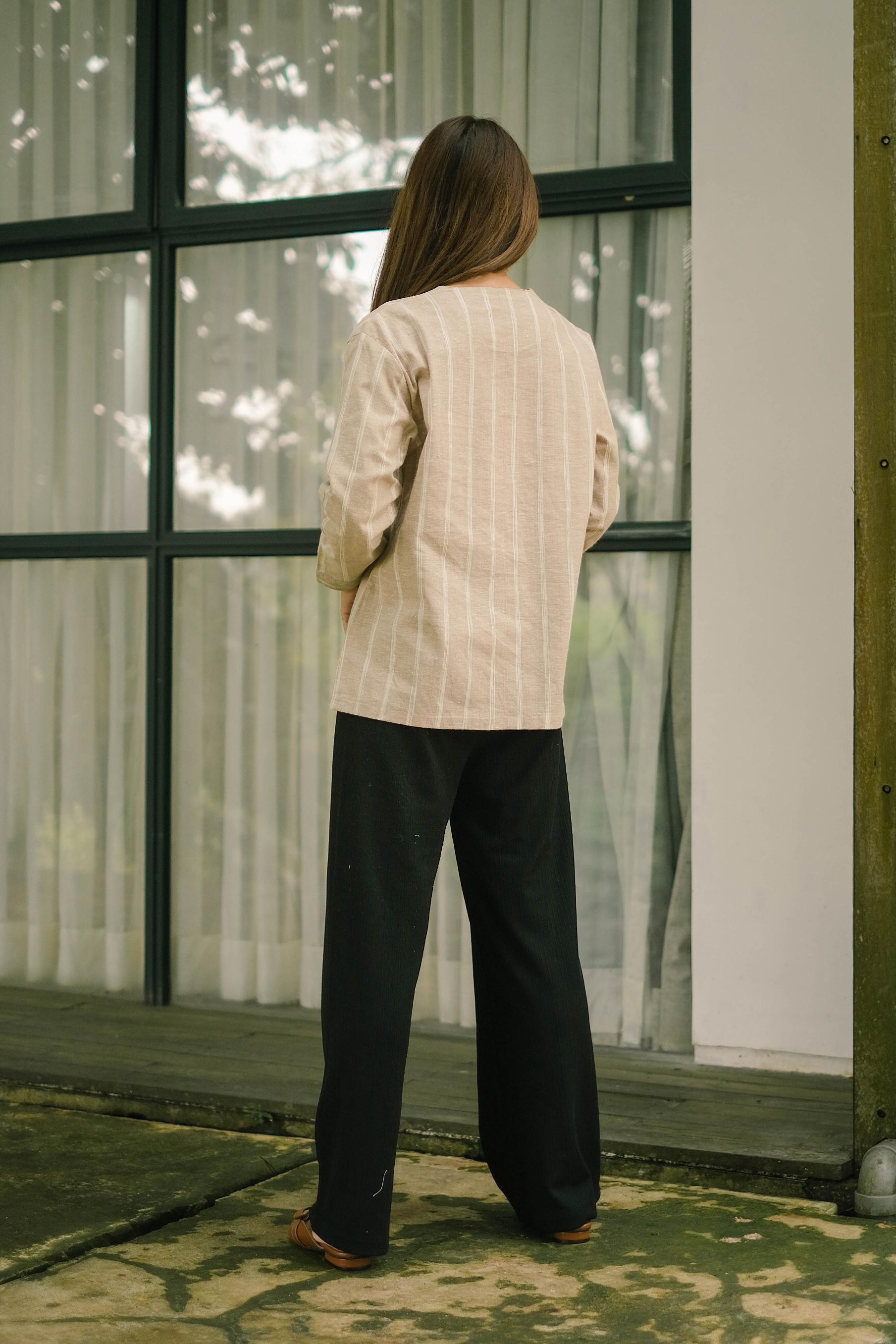 Farrin Pure Linen Blouse