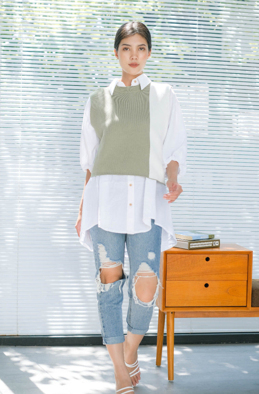 Lavie Knitted Sleeveless Blouse