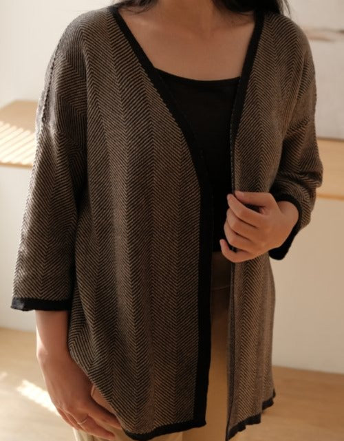Naomi Knitted Outerwear Mocca