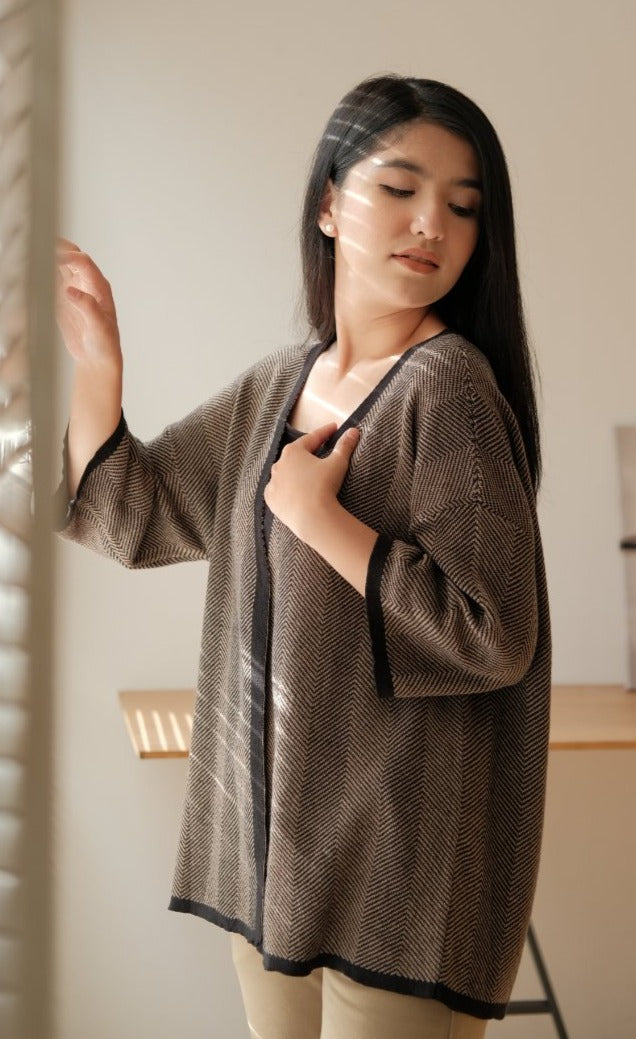 Naomi Knitted Outerwear Mocca