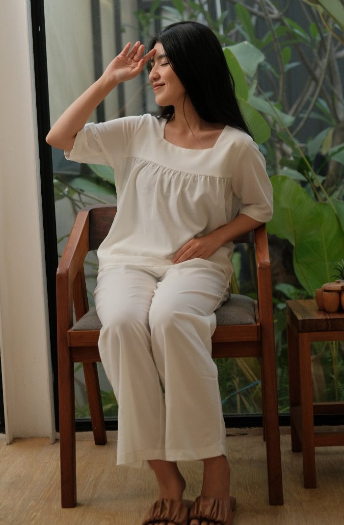 Whitney Polycotton Sets White